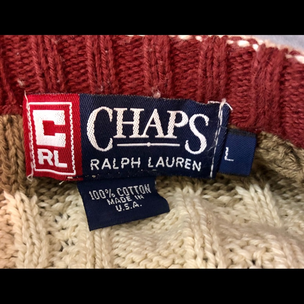 Chap Ralph Lauren Cotton Knitted Sweater - Picture 6 of 6